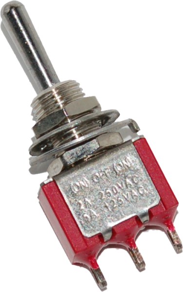 NAMZ CUSTOM CYCLE - MINI AIR RIDE TOGGLE SWITCH 5-AMP 1/4" HOLE - Image 1