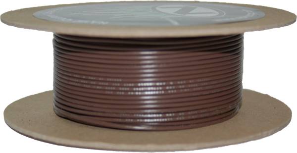 NAMZ CUSTOM CYCLE - #18-GAUGE BROWN 100' SPOOL OF PRIMARY WIRE - Image 1