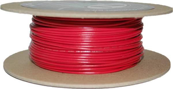 NAMZ CUSTOM CYCLE - #18-GAUGE RED 100' SPOOL OF PRIMARY WIRE - Image 1