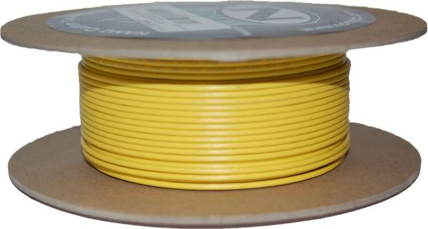 NAMZ CUSTOM CYCLE - #18-GAUGE YELLOW 100' SPOOL OF PRIMARY WIRE - Image 1