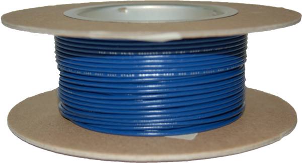 NAMZ CUSTOM CYCLE - #18-GAUGE BLUE 100' SPOOL OF PRIMARY WIRE - Image 1