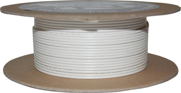 NAMZ CUSTOM CYCLE - #18-GAUGE WHITE 100' SPOOL OF PRIMARY WIRE - Image 1