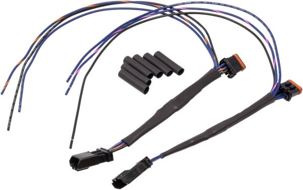 NAMZ CUSTOM CYCLE - FRONT TURN SIGNAL TAP HARNESS 14-UP FXD FLST FLHR FLTR FLHX - Image 1