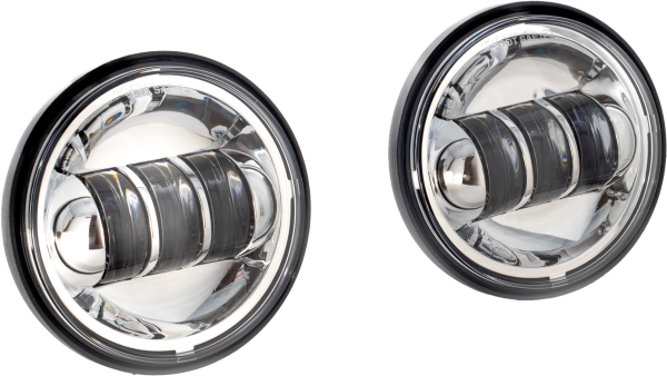 LETRIC LIGHTING CO - 4.5" LED PASSING LIGHTS CHROME - Image 1