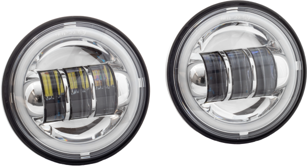 LETRIC LIGHTING CO - 4.5" LED PASSING LIGHTS HALO CHROME - Image 1