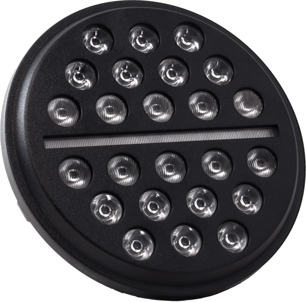 LETRIC LIGHTING CO - 7" LED BUCKSHOT MINI-MULTI BLACK W/ MNT ADAPTER - Image 1