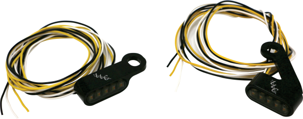 LETRIC LIGHTING CO - SWITCHBACK LED TURN SIGNAL BLACK  WHITE RUN/AMBER TURN - Image 1