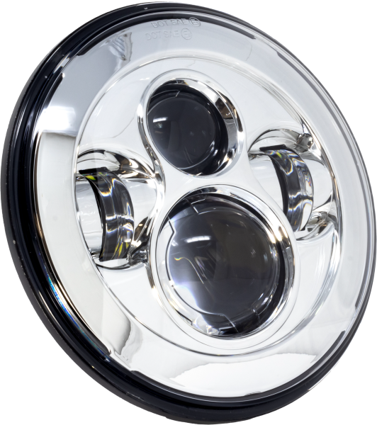 LETRIC LIGHTING CO - 7" LED HEADLIGHT CHROME INDIAN - Image 1