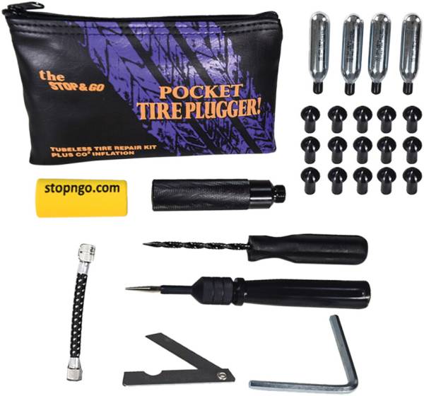 STOP & GO - POCKET TIRE PLUGGER KIT PLUS CO2 INFLATION - Image 1