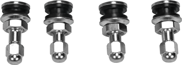 FIRE POWER - VALVE STEMS CHROME 4/PK - Image 1