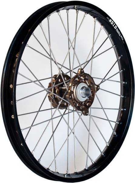 DUBYA - FRONT WHEEL 1.60 X 21 MAG CARB HUB BLACK STX RIM - Image 1