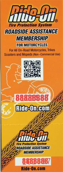 RIDE-ON - ROADSIDE ASSISTANCE MEMBERSHIP 6/PK - Image 1