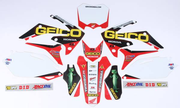 D-COR - 16 GEICO HONDA COMPLETE GRAPHIC KIT WHITE - Image 1