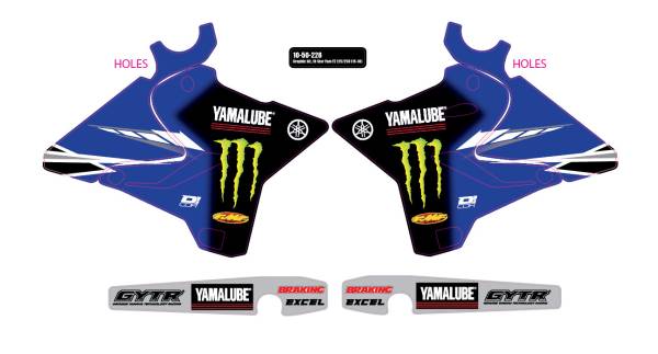 D-COR - 2018 STAR YAMAHA YZ 125/250 '15-18 GRAPHIC KIT - Image 1