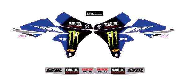 D-COR - 2018 STAR YAMAHA YZF 250 '14-18 /450 '14-17 GRAPHIC KIT - Image 1