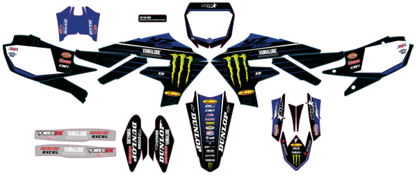 D-COR - GRAPHIC KIT 20 STAR YAM YZ 450 (18-20) - Image 1