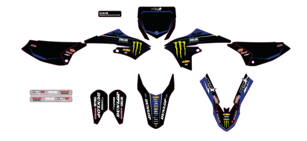 D-COR - GRAPHIC KIT 20 MONSTER KAW KXF 450 (16-18) - Image 1