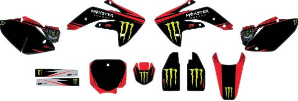 D-COR - COMPLETE KIT MONSTER ENERGY BLACK - Image 1