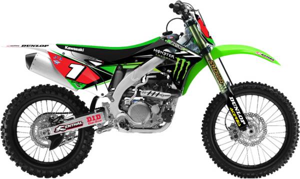 D-COR - 2014 MONSTER ENERGY KAWASAKI COMPLETE KIT (WHITE) - Image 1