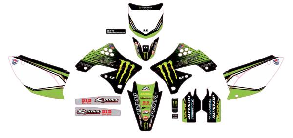 D-COR - COMPLETE KIT 19 MONSTER KAW KXF 450 WHITE BG - Image 1