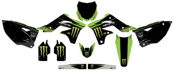 D-COR - MONSTER ENERGY KXF 250 '13-16 COMPLETE GRAPHIC KIT - Image 1