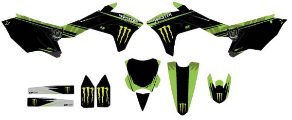 D-COR - MONSTER ENERGY KXF 250 '17 COMPLETE GRAPHIC KIT - Image 1