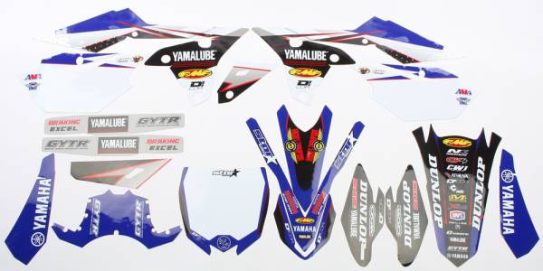 D-COR - COMPLETE KIT 16 STAR YAM YZF 250/450 14-16 WHT BG - Image 1