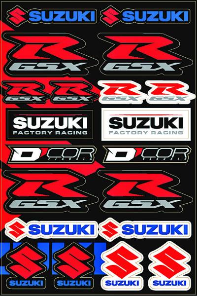 D-COR - SUZUKI STREET DECAL SHEET - Image 1