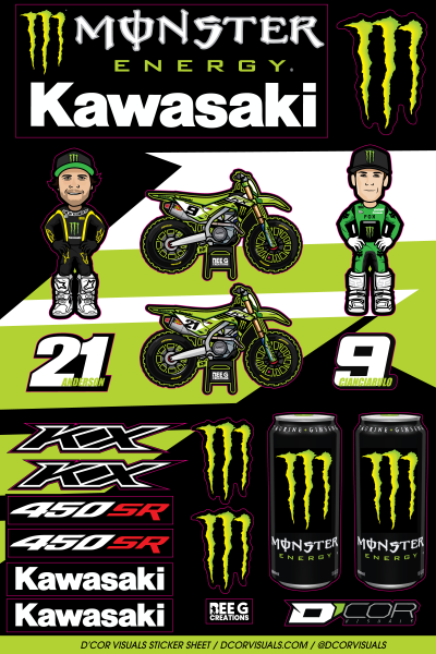 D-COR - DECAL SHEETS KAWASAKI - Image 1