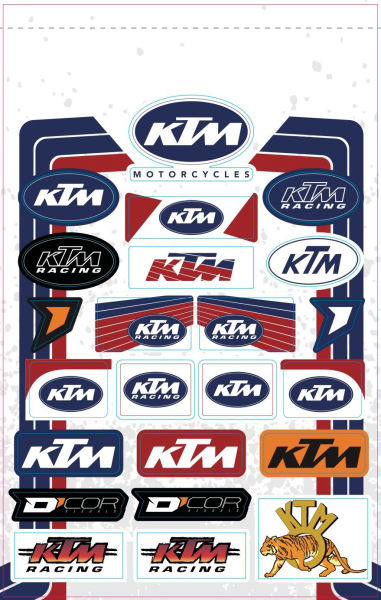 D-COR - DECAL SHEETS KTM - Image 1