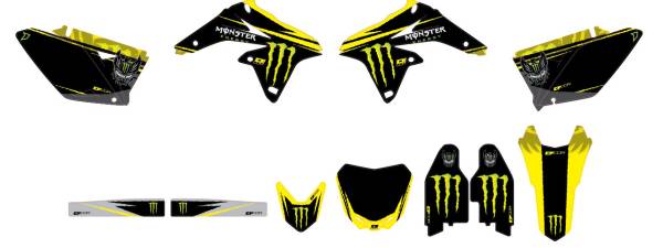 D-COR - COMPLETE KIT MONSTER ENERGY BLACK - Image 1