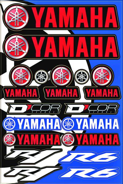 D-COR - YAMAHA STREET DECAL SHEET - Image 1