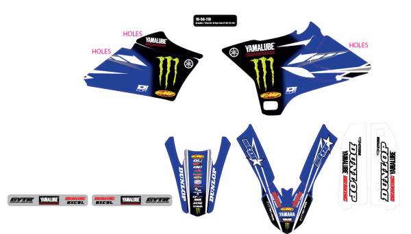 D-COR - 2018 STAR RACING YAMAHA YZ 85 '15-18 GRAPHIC/TRIM KIT - Image 1