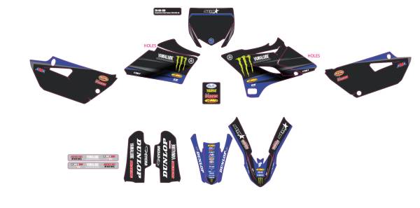 D-COR - COMPLETE KIT 19 STAR YAM YZ 85 BLACK BG - Image 1