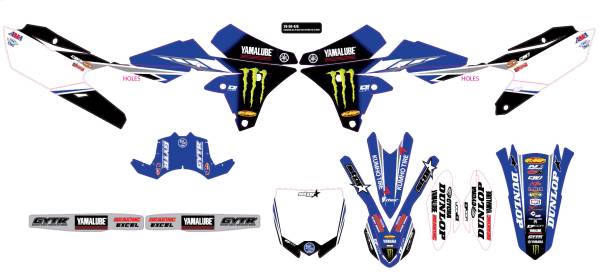 D-COR - 2018 STAR RACING YAMAHA YZF450 '14-17 COMPLETE GRAPHIC KIT - Image 1