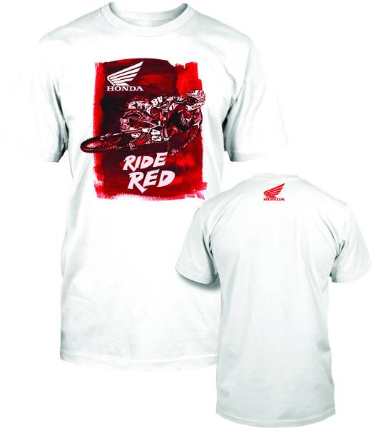 D-COR - LET'S MOTO HONDA T-SHIRT WHITE 2X - Image 1