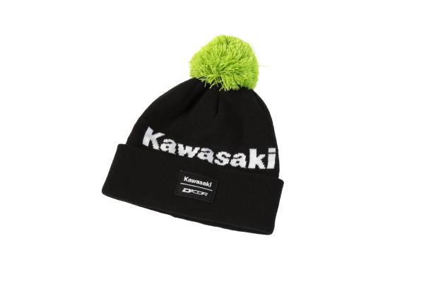 D-COR - KAWASAKI BEANIE STRIPE BLACK - Image 1