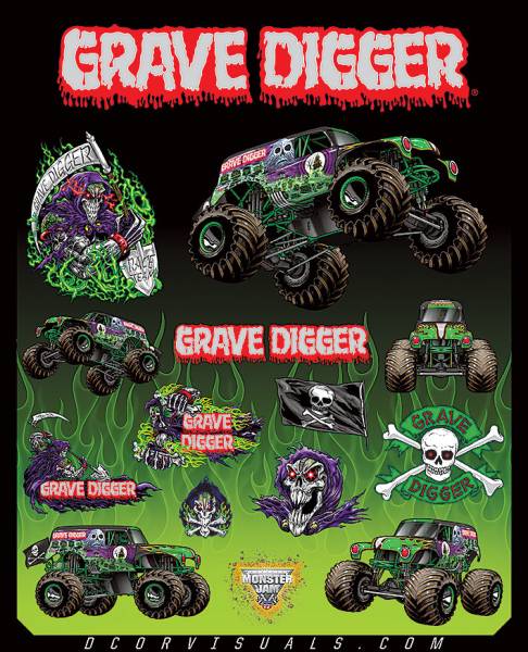 D-COR - MONSTER JAM DECAL SHEET - Image 1