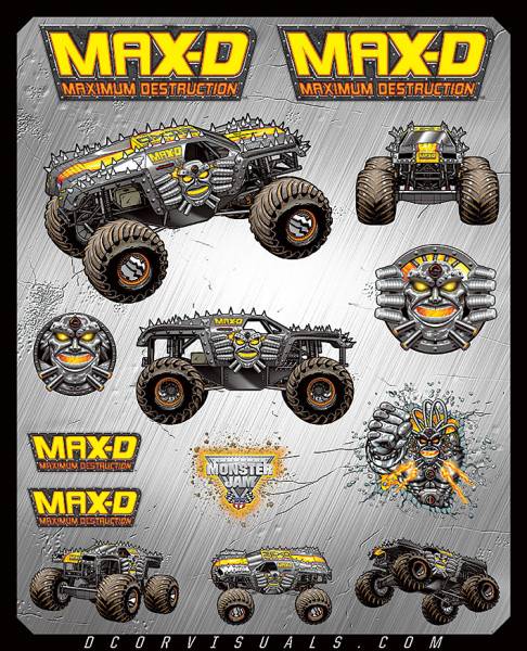 D-COR - MONSTER JAM DECAL SHEET - Image 1