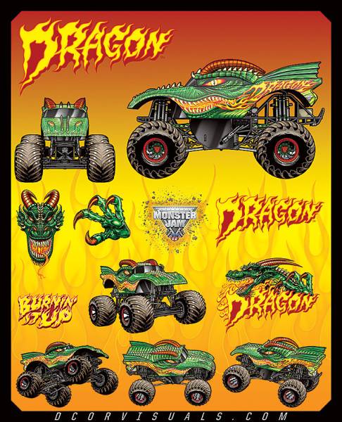 D-COR - MONSTER JAM DECAL SHEET - Image 1