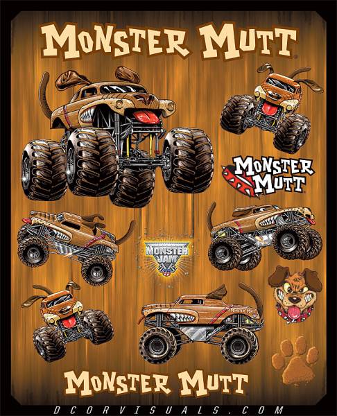 D-COR - MONSTER JAM DECAL SHEET - Image 1