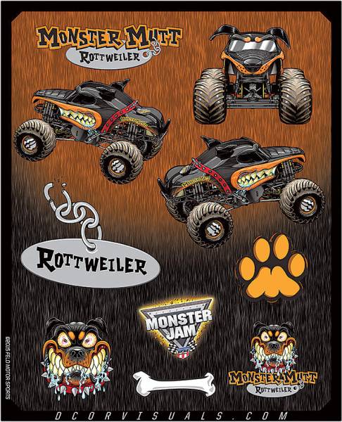 D-COR - MONSTER JAM DECAL SHEET - Image 1