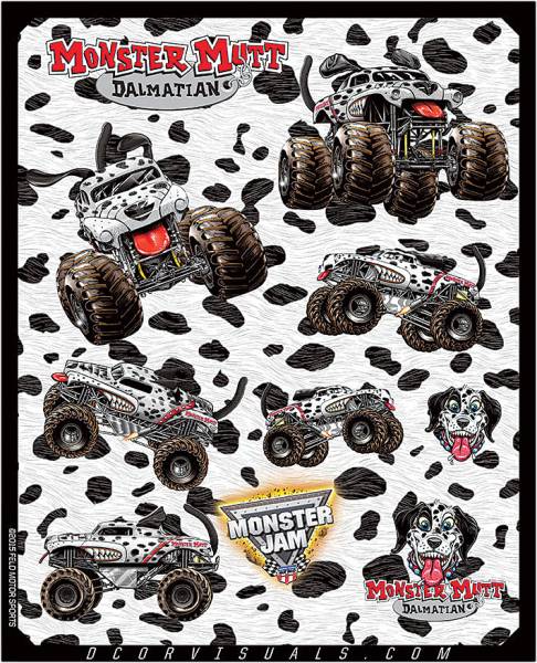 D-COR - MONSTER JAM DECAL SHEET - Image 1