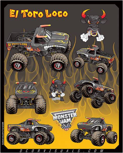 D-COR - MONSTER JAM DECAL SHEET - Image 1