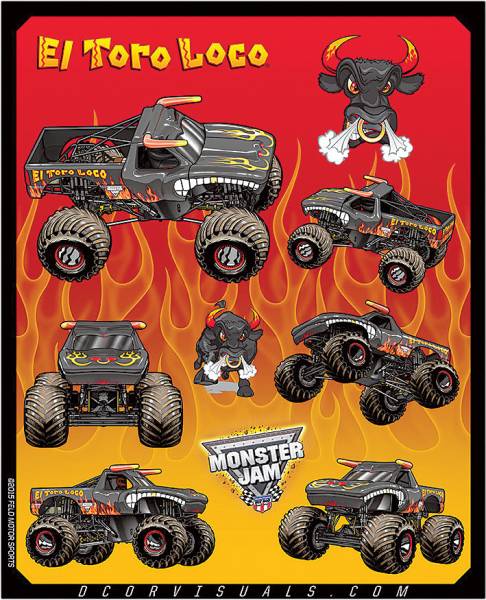 D-COR - MONSTER JAM DECAL SHEET - Image 1