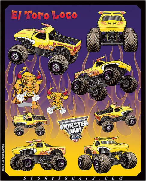 D-COR - MONSTER JAM DECAL SHEET - Image 1