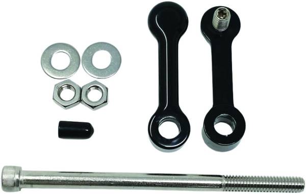 DK CUSTOM PRODUCTS - BILLET TANK LIFT KIT 1" `04-UP XL POWDER COAT BLK - Image 1