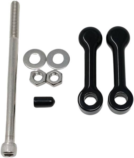 DK CUSTOM PRODUCTS - BILLET TANK LIFT KIT 2" `04-UP XL POWDER COAT BLK - Image 1