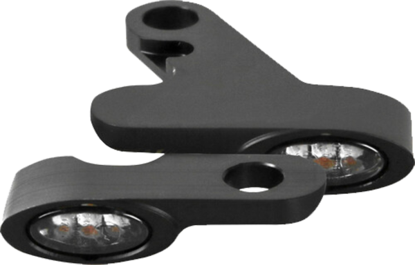 KODLIN USA - BLACK ELYPSE LED 2-1 TURN SIGNALS M8 ST - Image 1