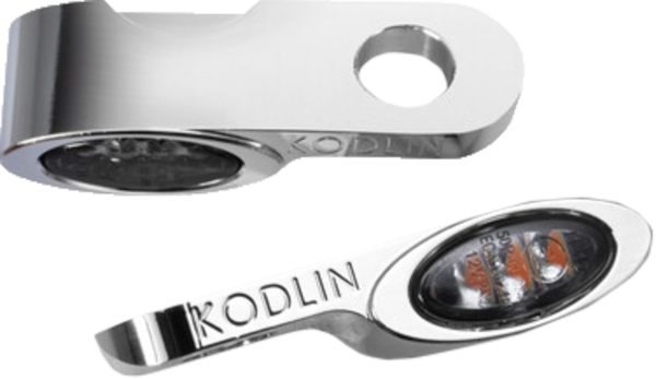 KODLIN USA - CHROME ELYPSE LED 2-1 UNIVERSAL TURN SIGNALS - Image 1